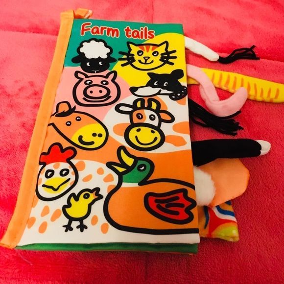 Soft Cloth Book Farm Tails - Picture 1 of 7